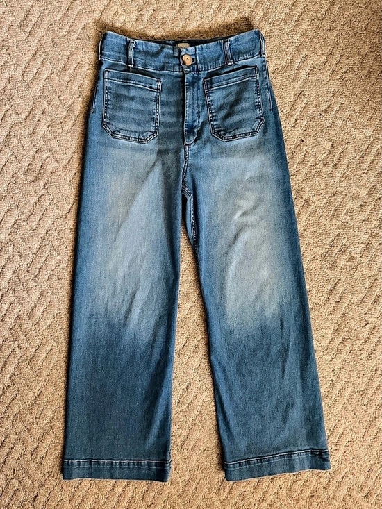 Maeve Denim - Anthropologie Maeve Colette High-Rise Wide-leg Full-length Jeans